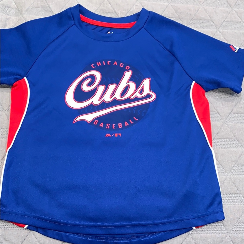 Majestic Red and Blue Short Sleeve Tee